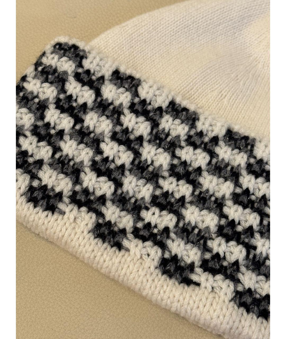 CHANEL Бежевая кашемировая шапка, фото 3
