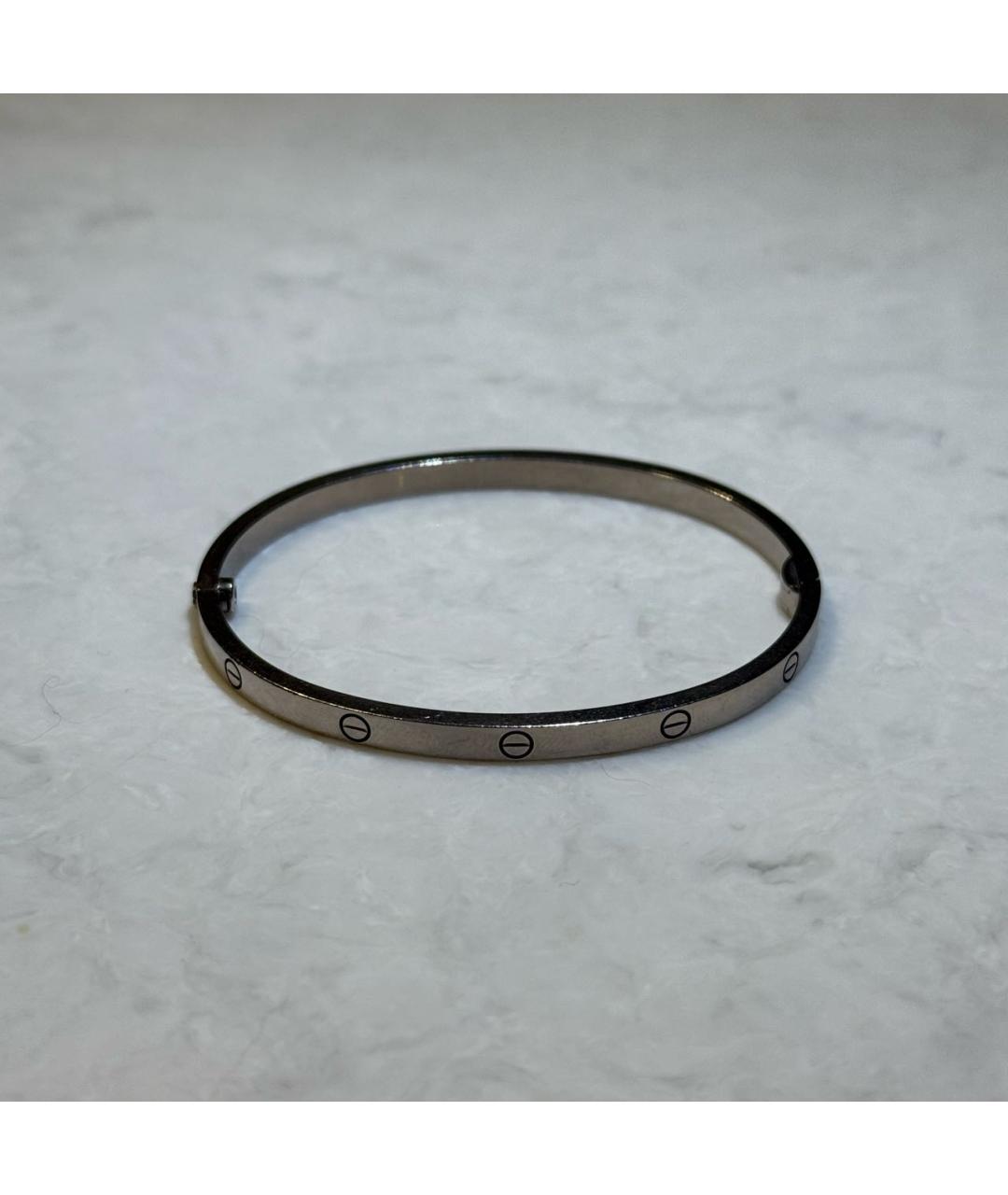 CARTIER Серебрянный браслет из белого золота, фото 4