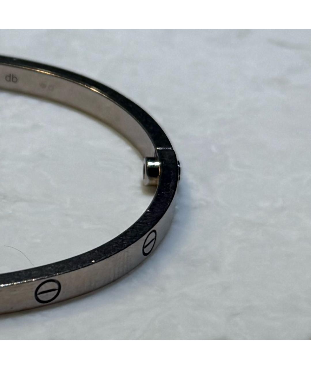 CARTIER Серебрянный браслет из белого золота, фото 3