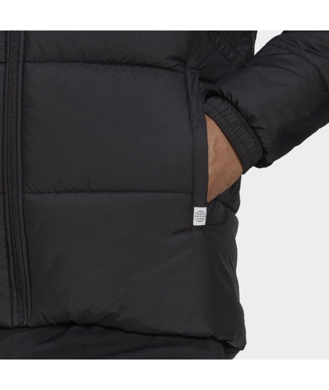 ADIDAS Черная полиэстеровая куртка, фото 5