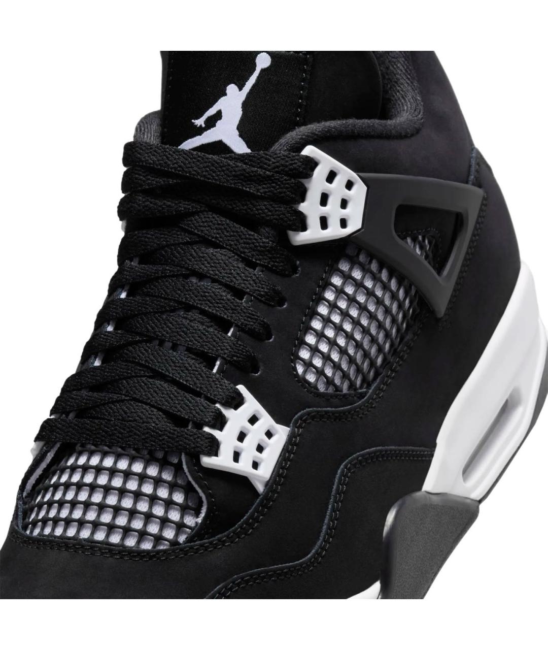 JORDAN Черные нубуковые высокие кроссовки / кеды, фото 8