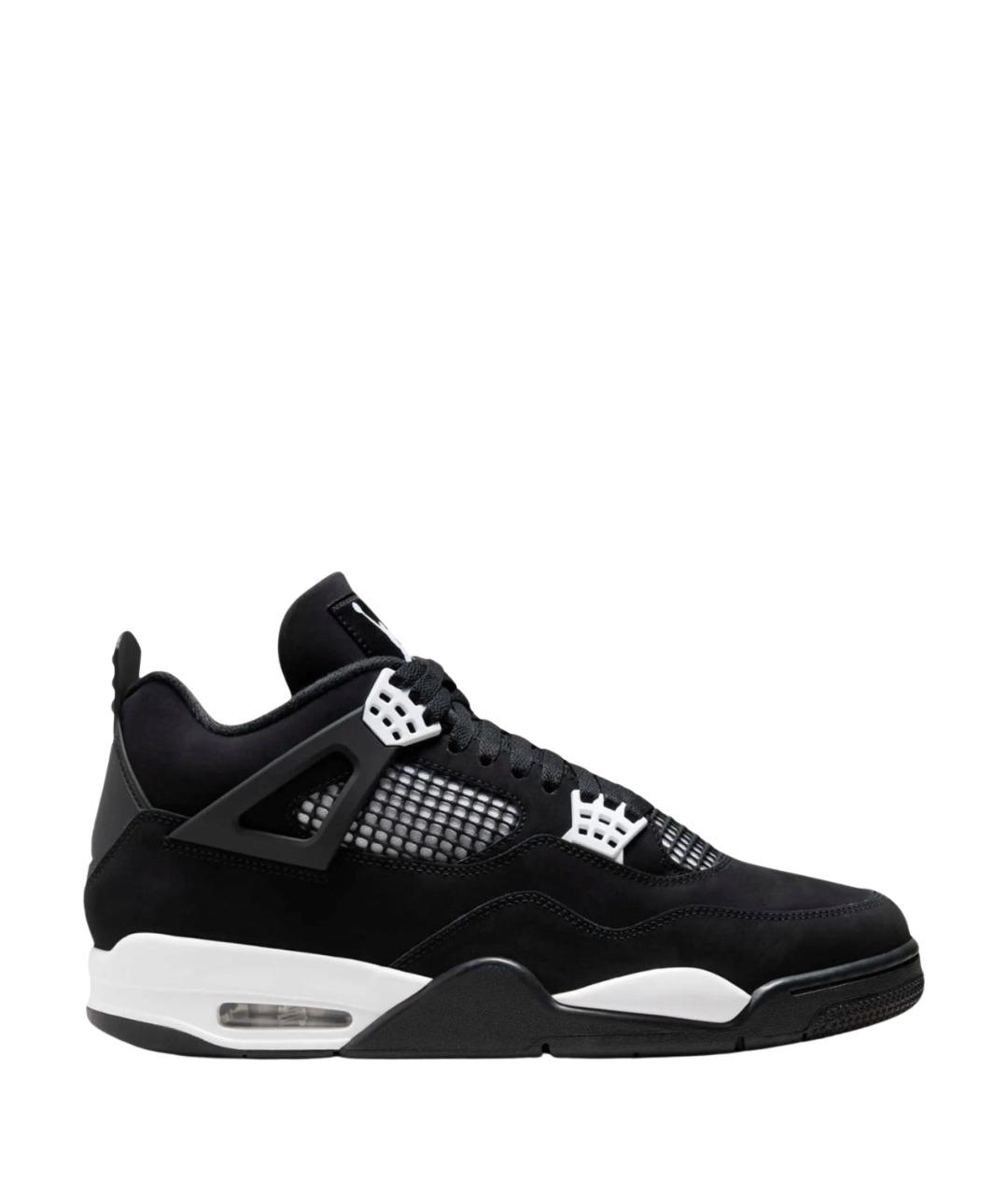 JORDAN Черные нубуковые высокие кроссовки / кеды, фото 1