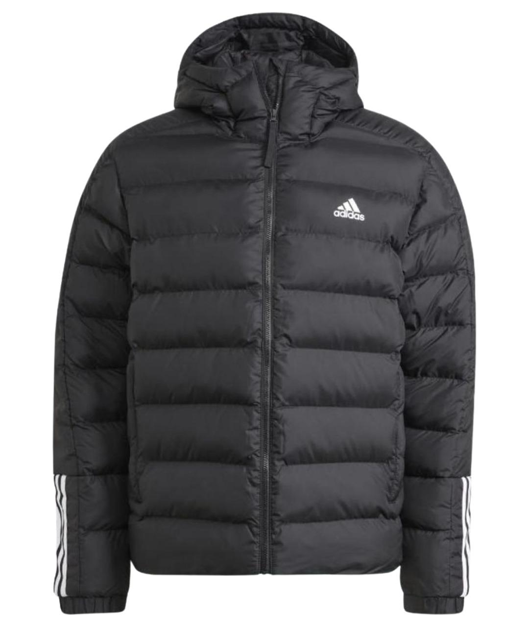 ADIDAS Черная полиэстеровая куртка, фото 1