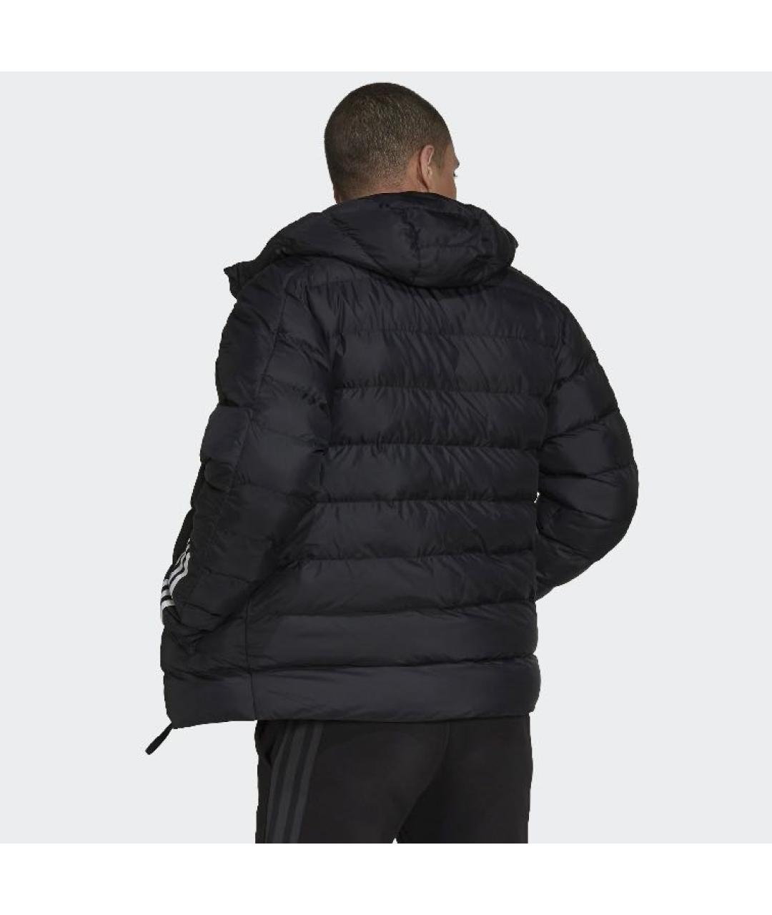 ADIDAS Черная полиэстеровая куртка, фото 3