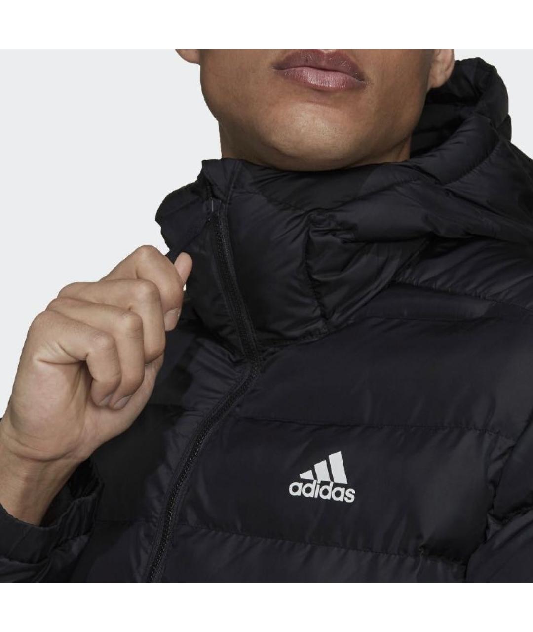 ADIDAS Черная полиэстеровая куртка, фото 6