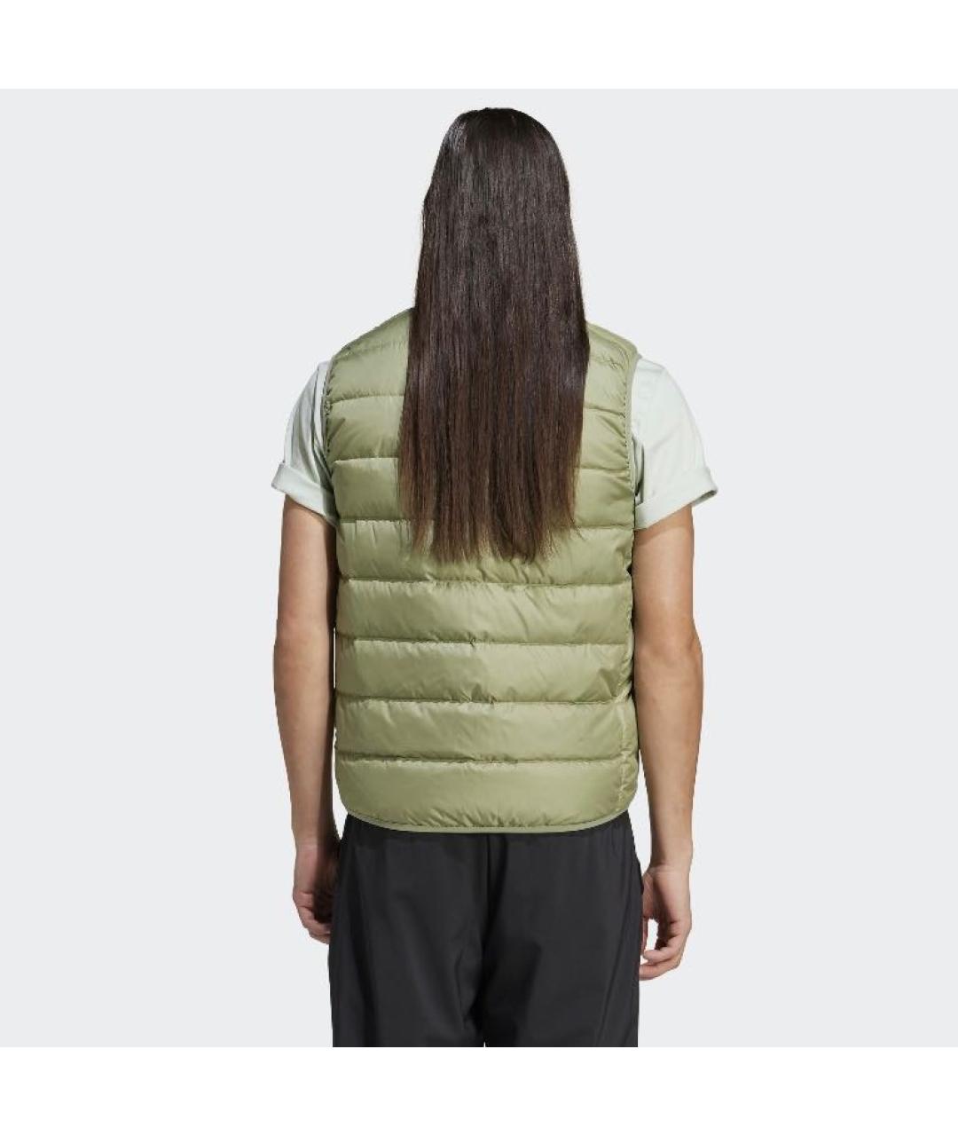 ADIDAS Хаки полиэстеровый жилет, фото 3