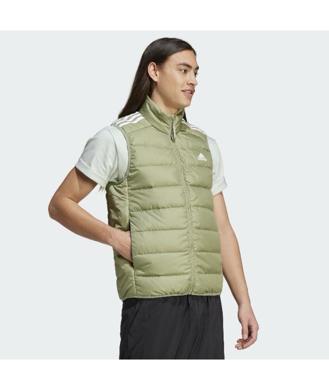 ADIDAS Хаки полиэстеровый жилет, фото 4