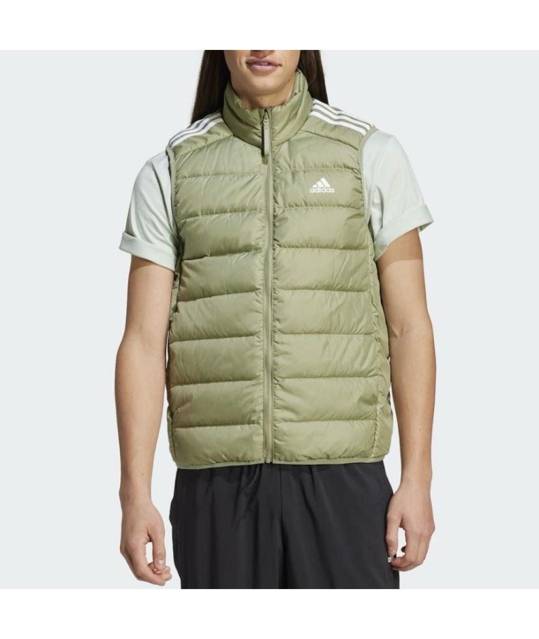 ADIDAS Хаки полиэстеровый жилет, фото 2