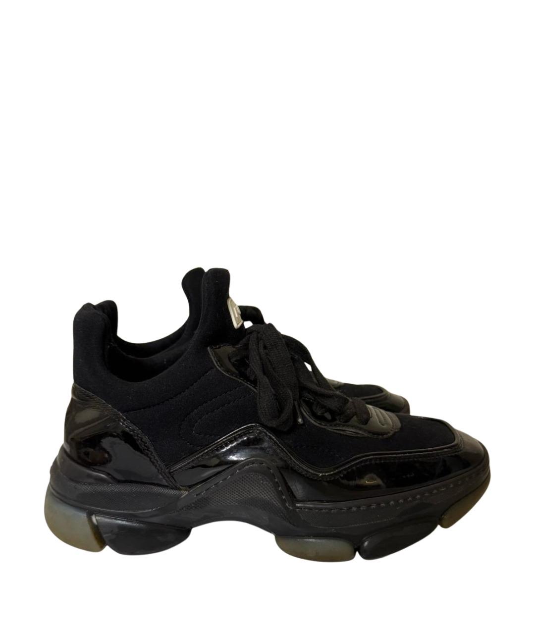 FURLA Черные кроссовки из лакированной кожи, фото 1