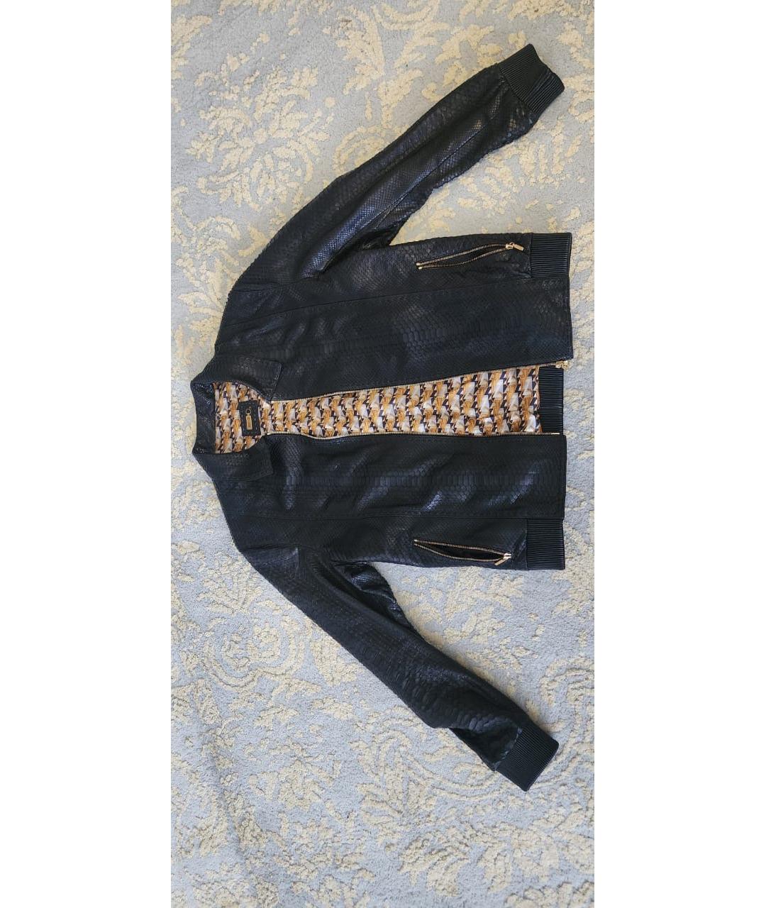 ZILLI Черная кожаная куртка, фото 4