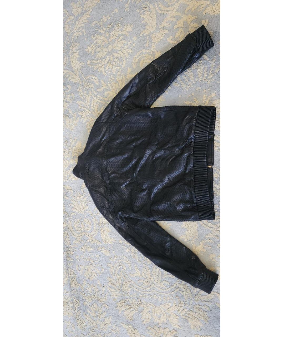 ZILLI Черная кожаная куртка, фото 2