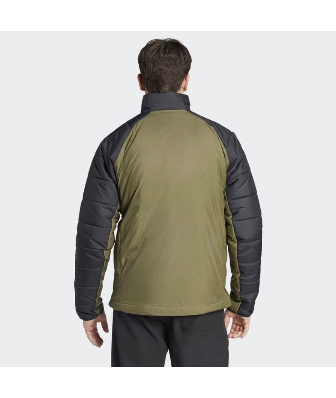 ADIDAS Хаки полиэстеровая куртка, фото 3