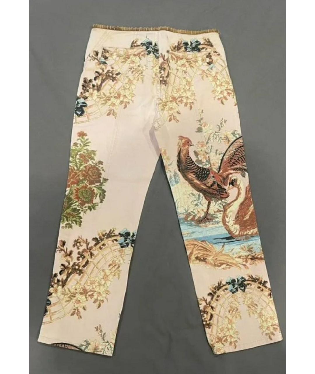 ROBERTO CAVALLI Розовые хлопковые бриджи, фото 2