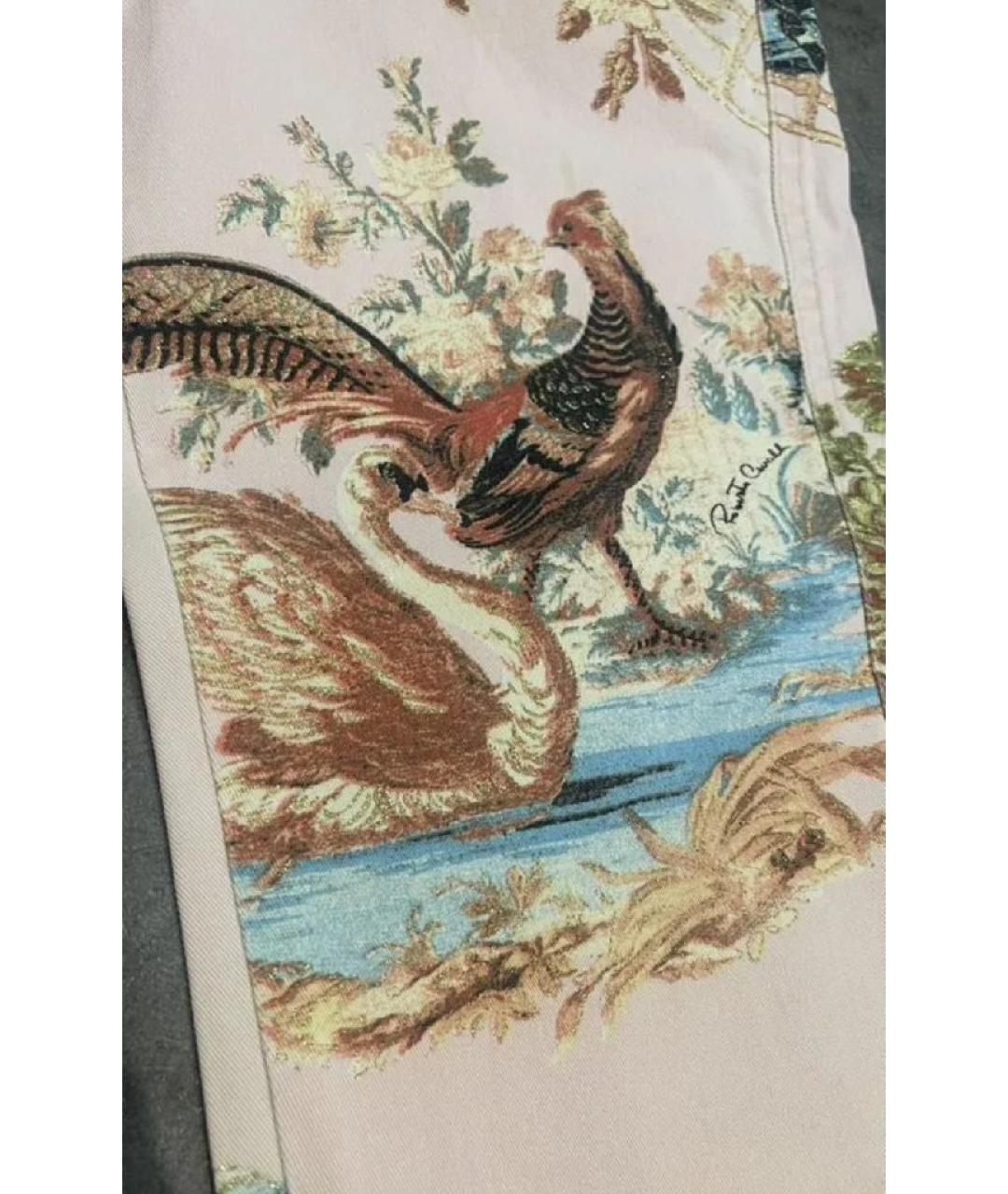 ROBERTO CAVALLI Розовые хлопковые бриджи, фото 3