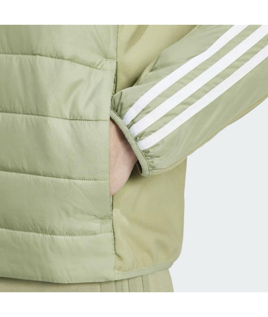 ADIDAS Зеленая полиэстеровая куртка, фото 5