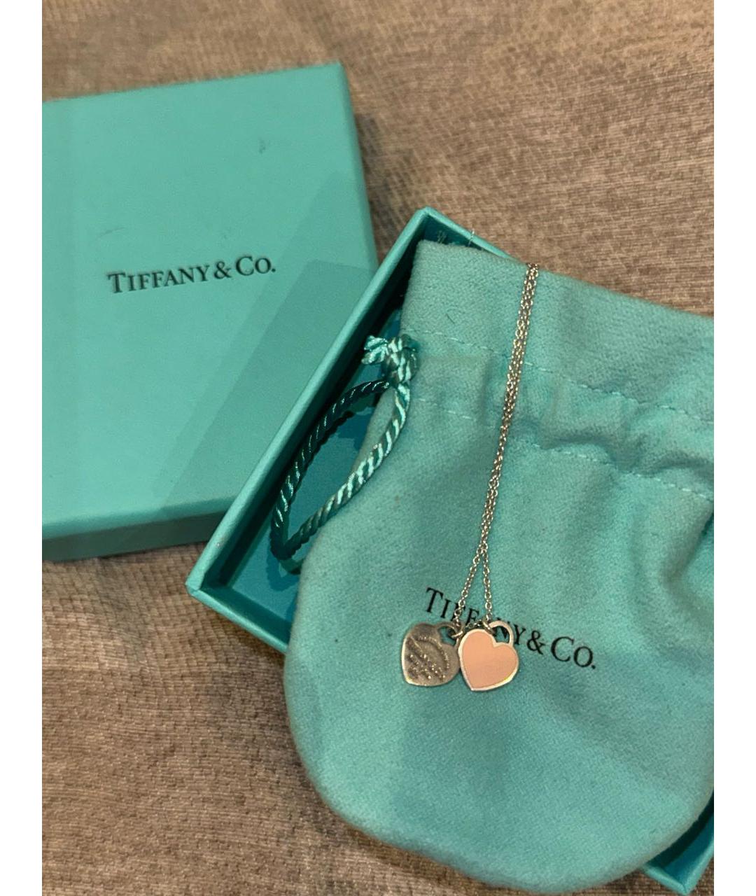 TIFFANY&CO Розовая серебряная цепочка, фото 3