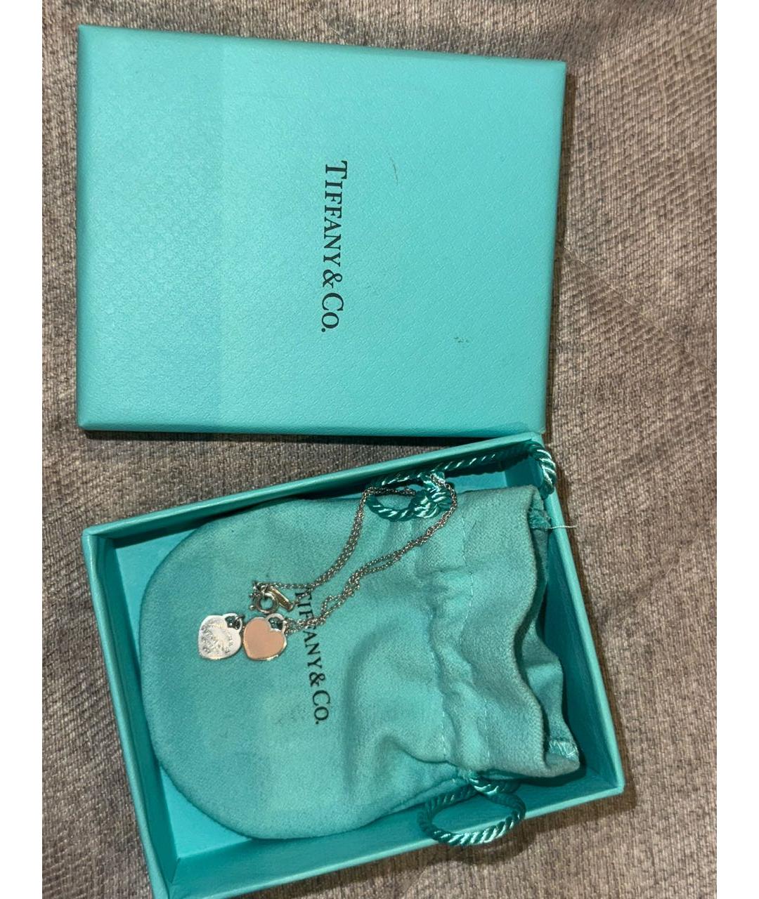 TIFFANY&CO Розовая серебряная цепочка, фото 4