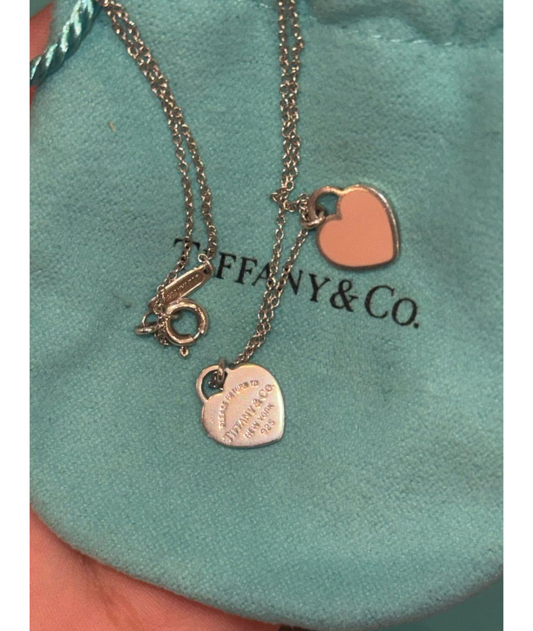 TIFFANY&CO Розовая серебряная цепочка, фото 2