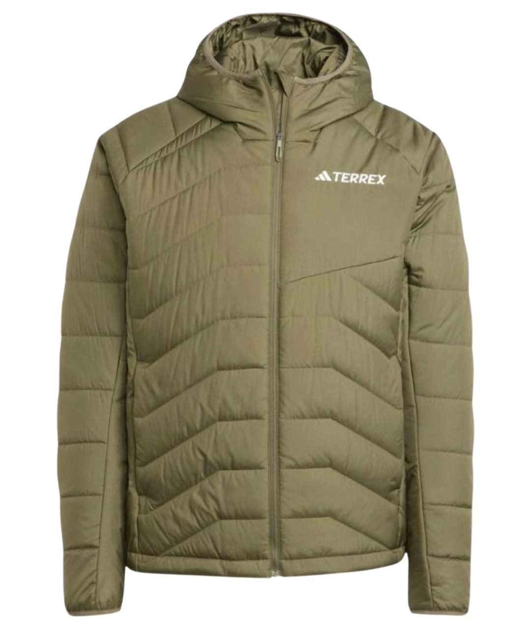 ADIDAS Хаки полиэстеровая куртка, фото 1