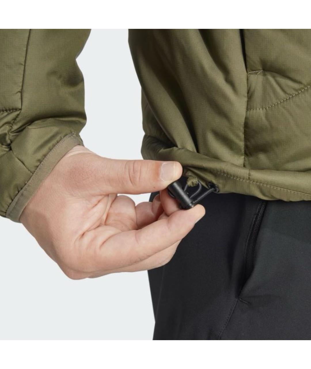 ADIDAS Хаки полиэстеровая куртка, фото 6