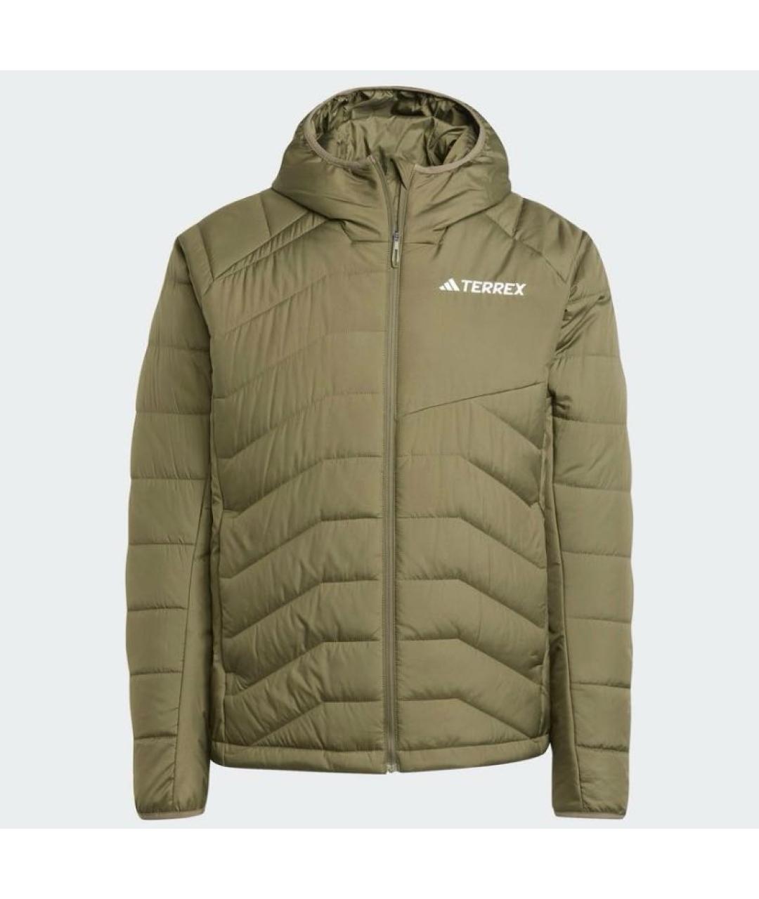 ADIDAS Хаки полиэстеровая куртка, фото 7