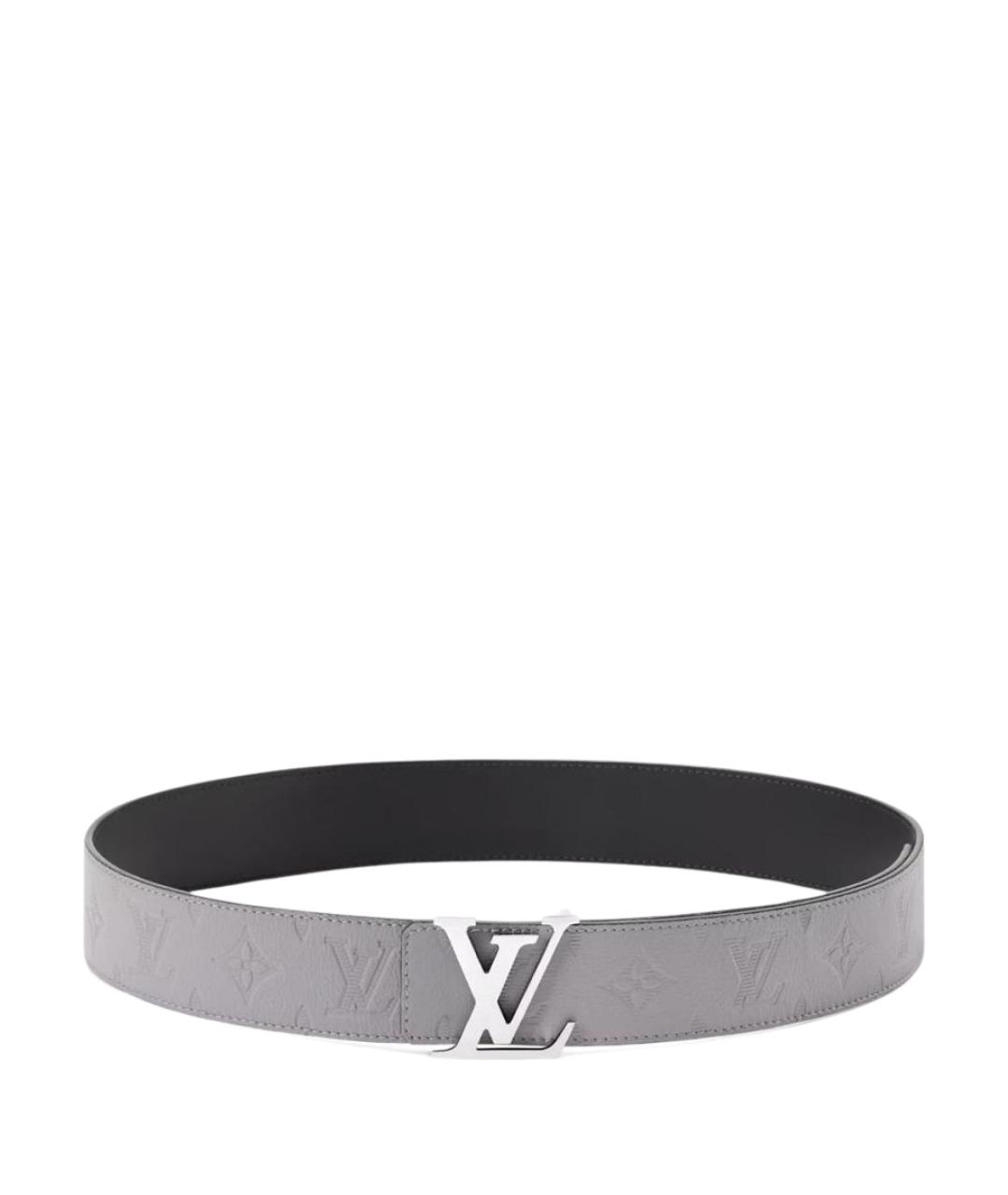 LOUIS VUITTON Серый кожаный ремень, фото 1