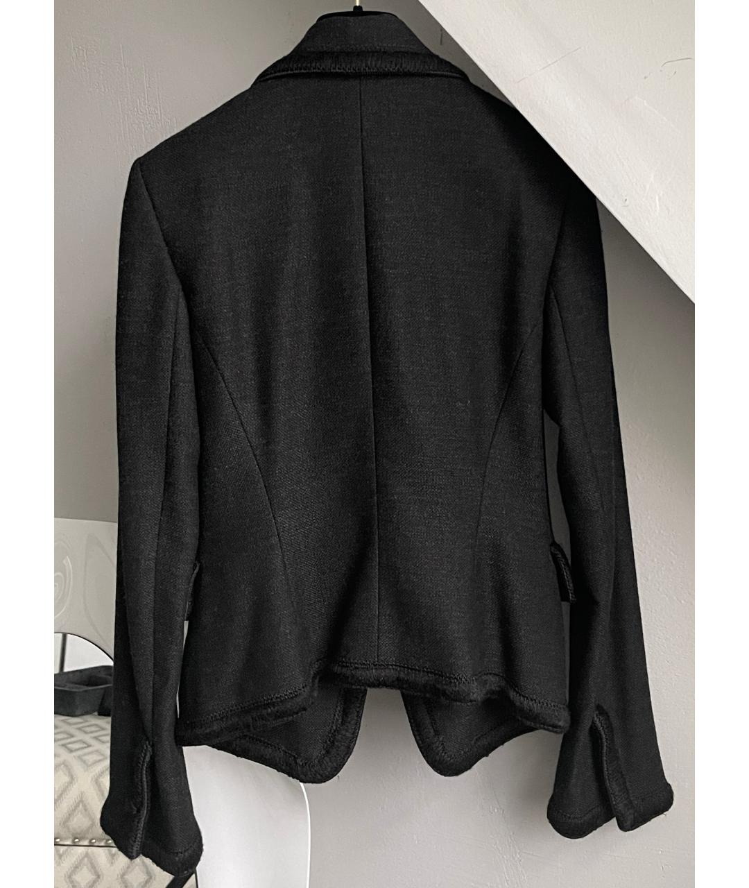 FENDI Антрацитовый шерстяной жакет/пиджак, фото 2