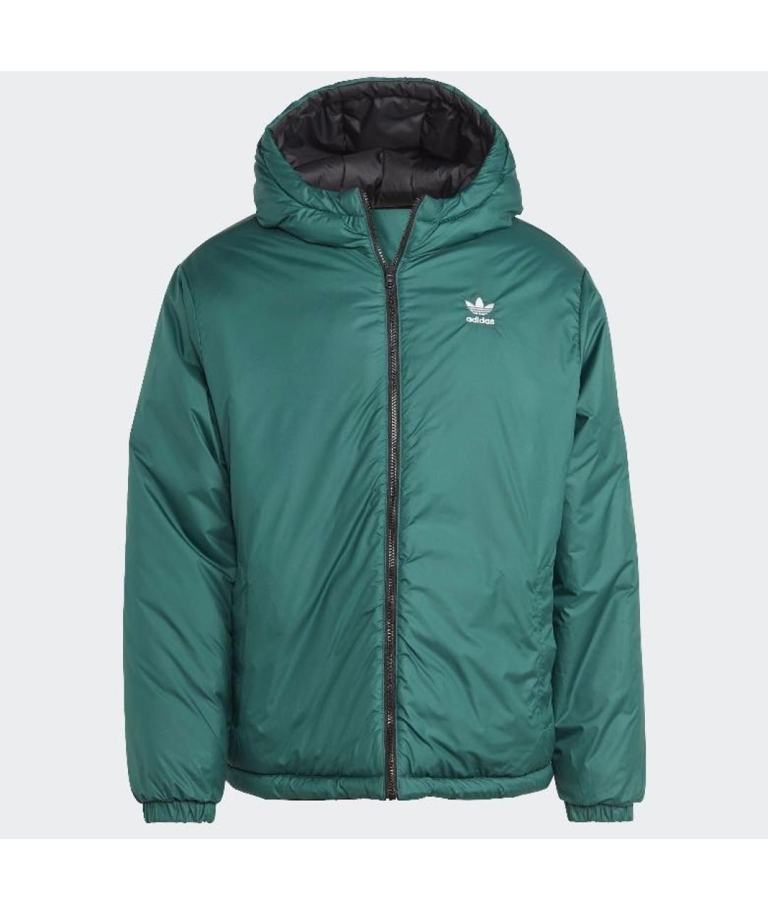 ADIDAS Черная полиэстеровая куртка, фото 2