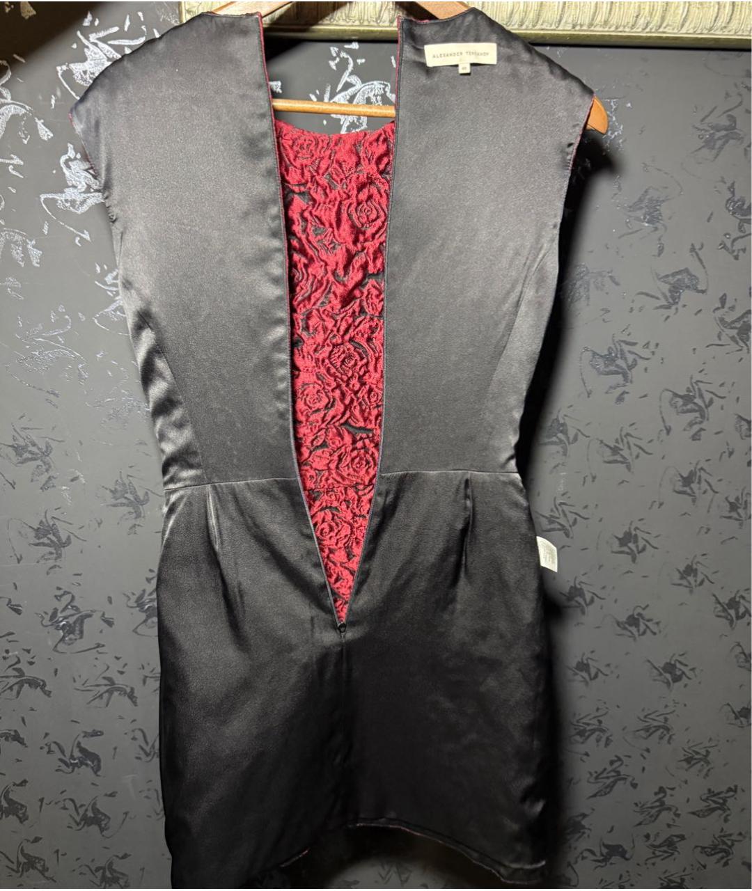 ALEXANDER TEREKHOV Бордовое полиэстеровое вечернее платье, фото 3