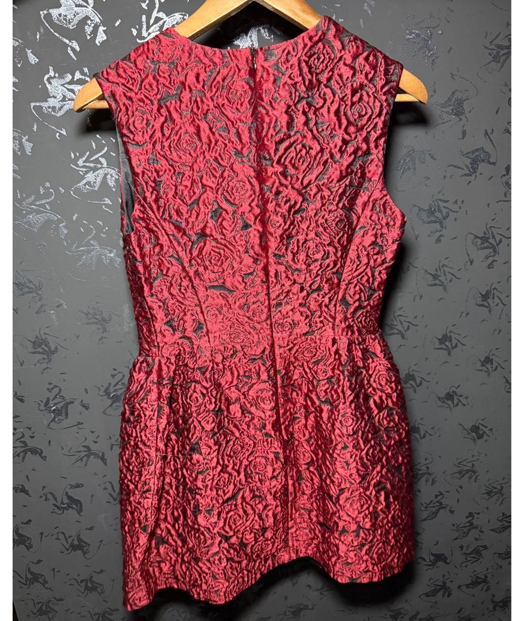 ALEXANDER TEREKHOV Бордовое полиэстеровое вечернее платье, фото 2