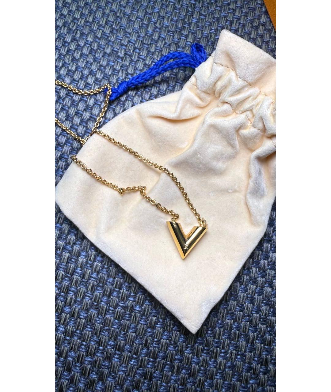 LOUIS VUITTON Золотая металлическая подвеска, фото 5