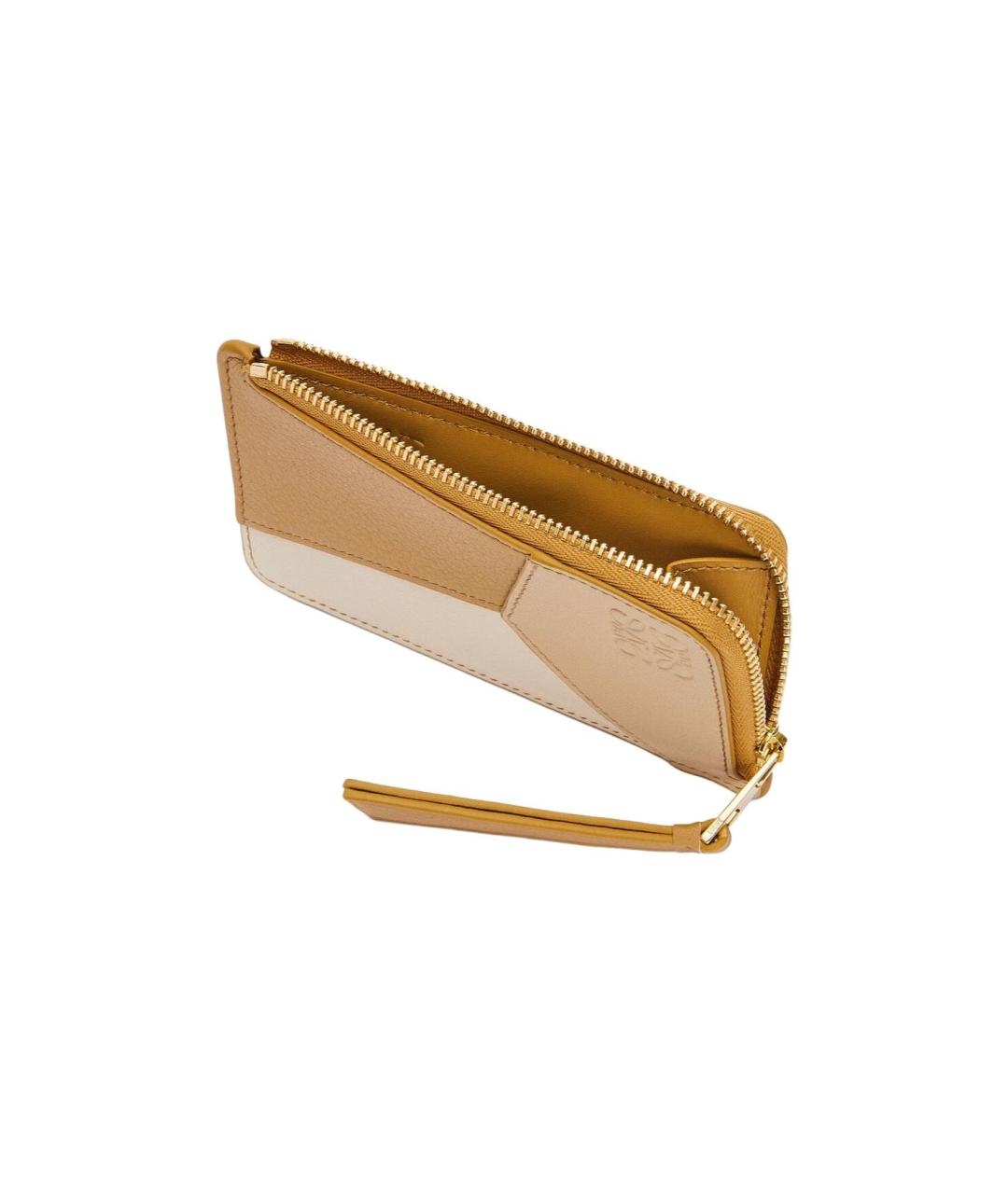 LOEWE Бежевый кожаный кардхолдер, фото 3