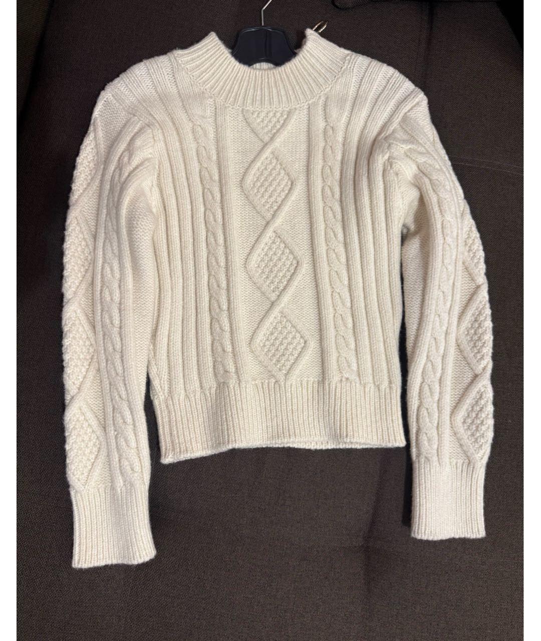 SANDRO Бежевый шерстяной джемпер / свитер, фото 7