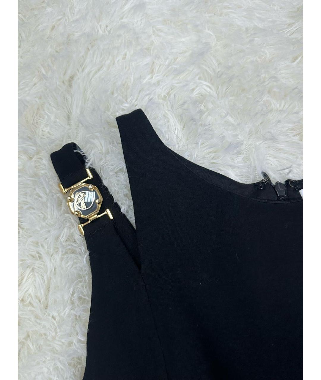 VERSACE Черное коктейльное платье, фото 3