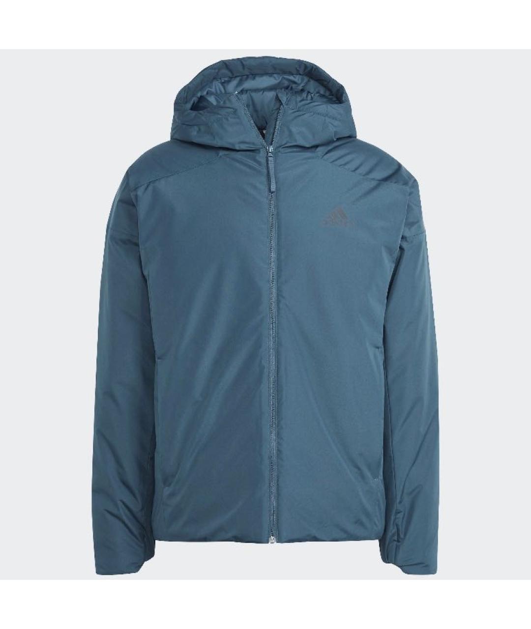 ADIDAS Синяя полиэстеровая куртка, фото 6