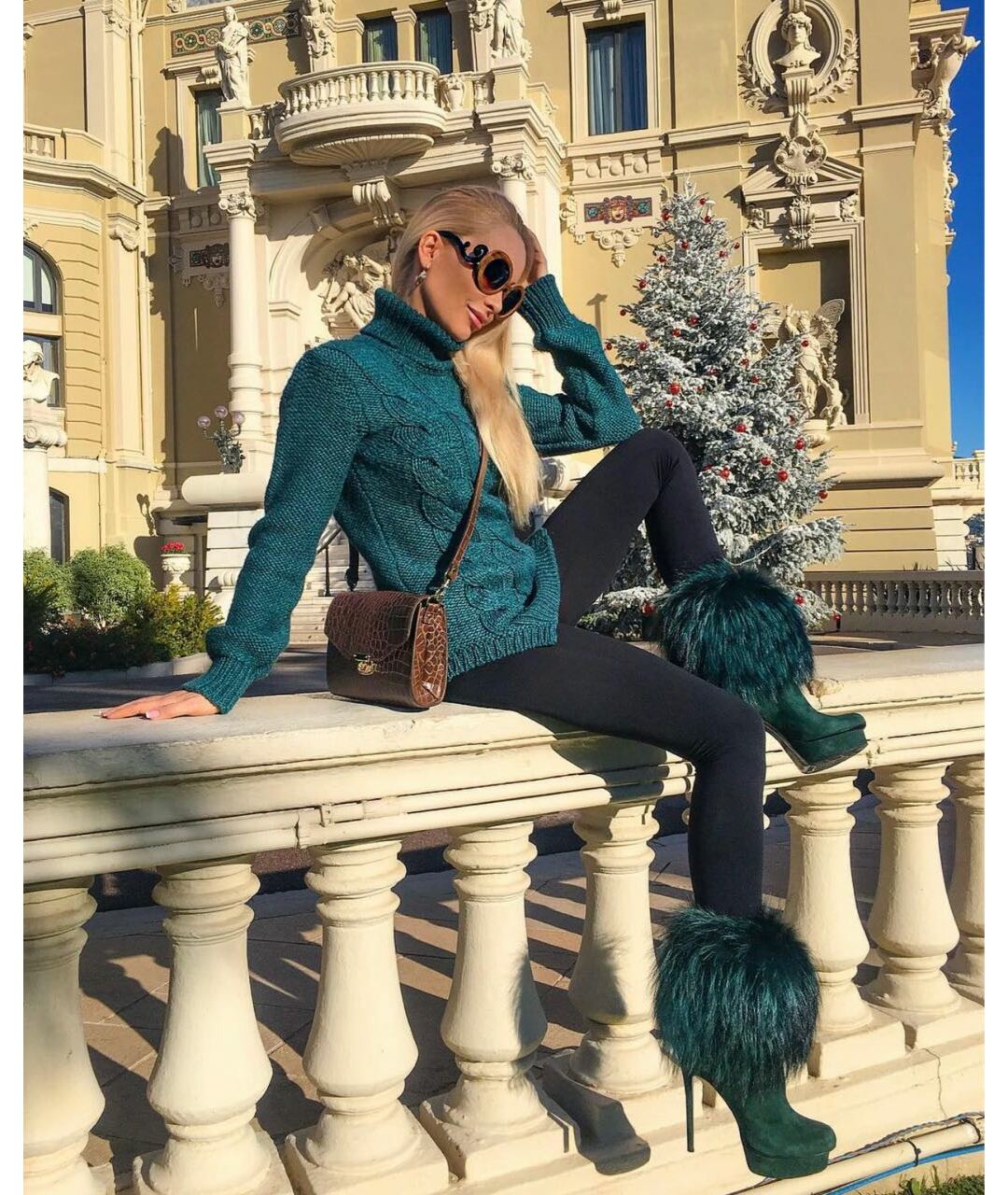 PRADA Коричневые деревянные солнцезащитные очки, фото 4