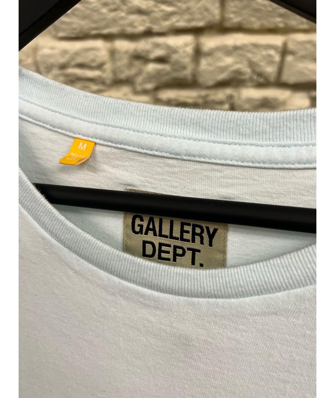 Gallery Dept Голубая хлопковая футболка, фото 4