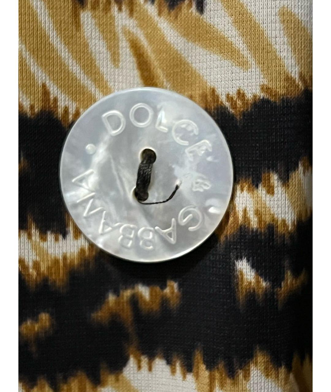 DOLCE&GABBANA Оранжевый полиэстеровый тренч/плащ, фото 5