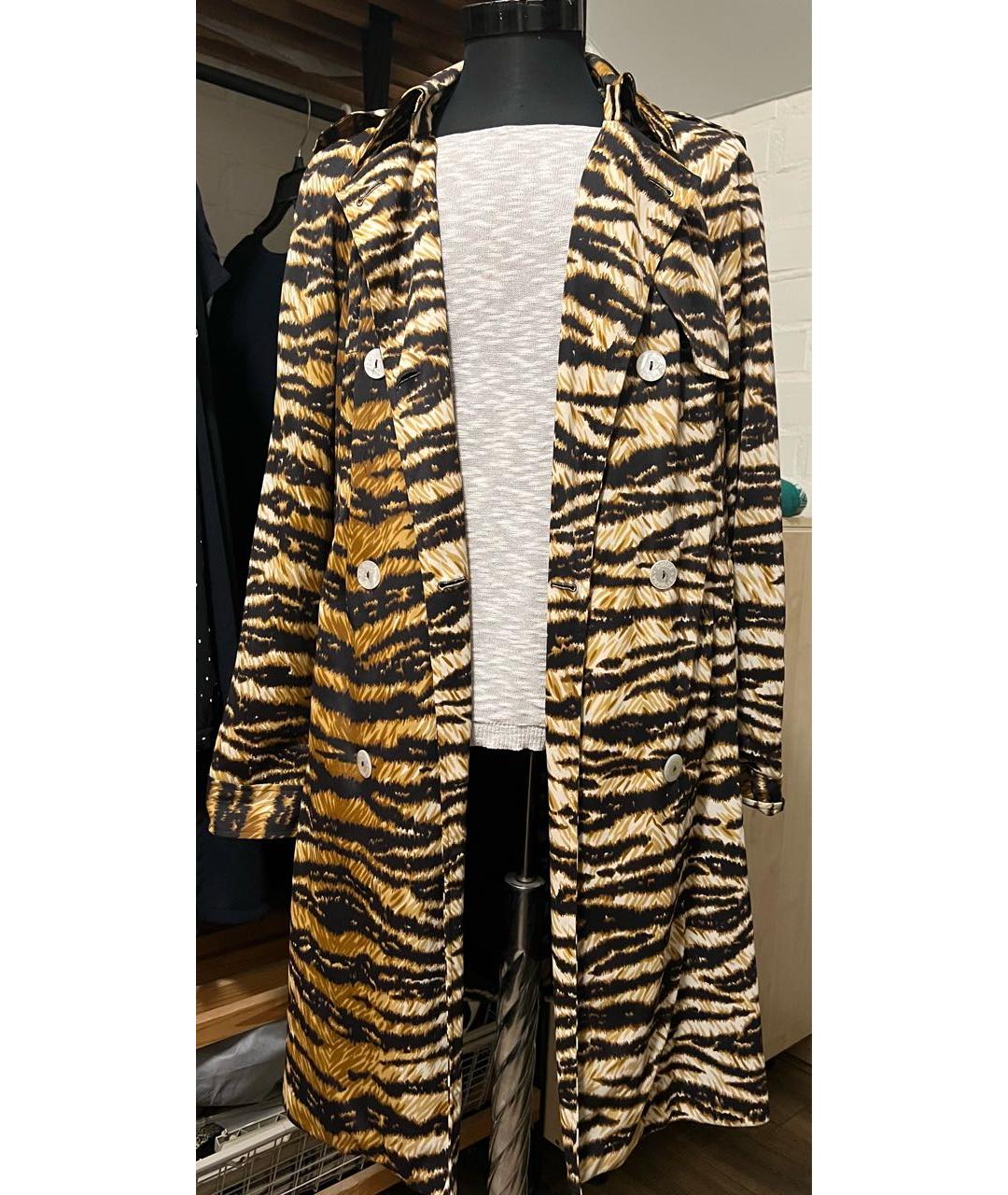 DOLCE&GABBANA Оранжевый полиэстеровый тренч/плащ, фото 8