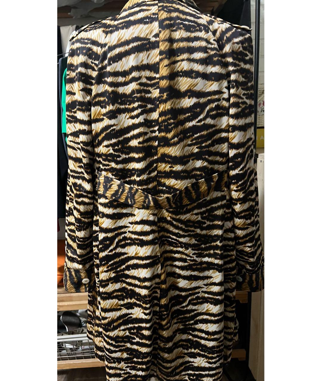 DOLCE&GABBANA Оранжевый полиэстеровый тренч/плащ, фото 2