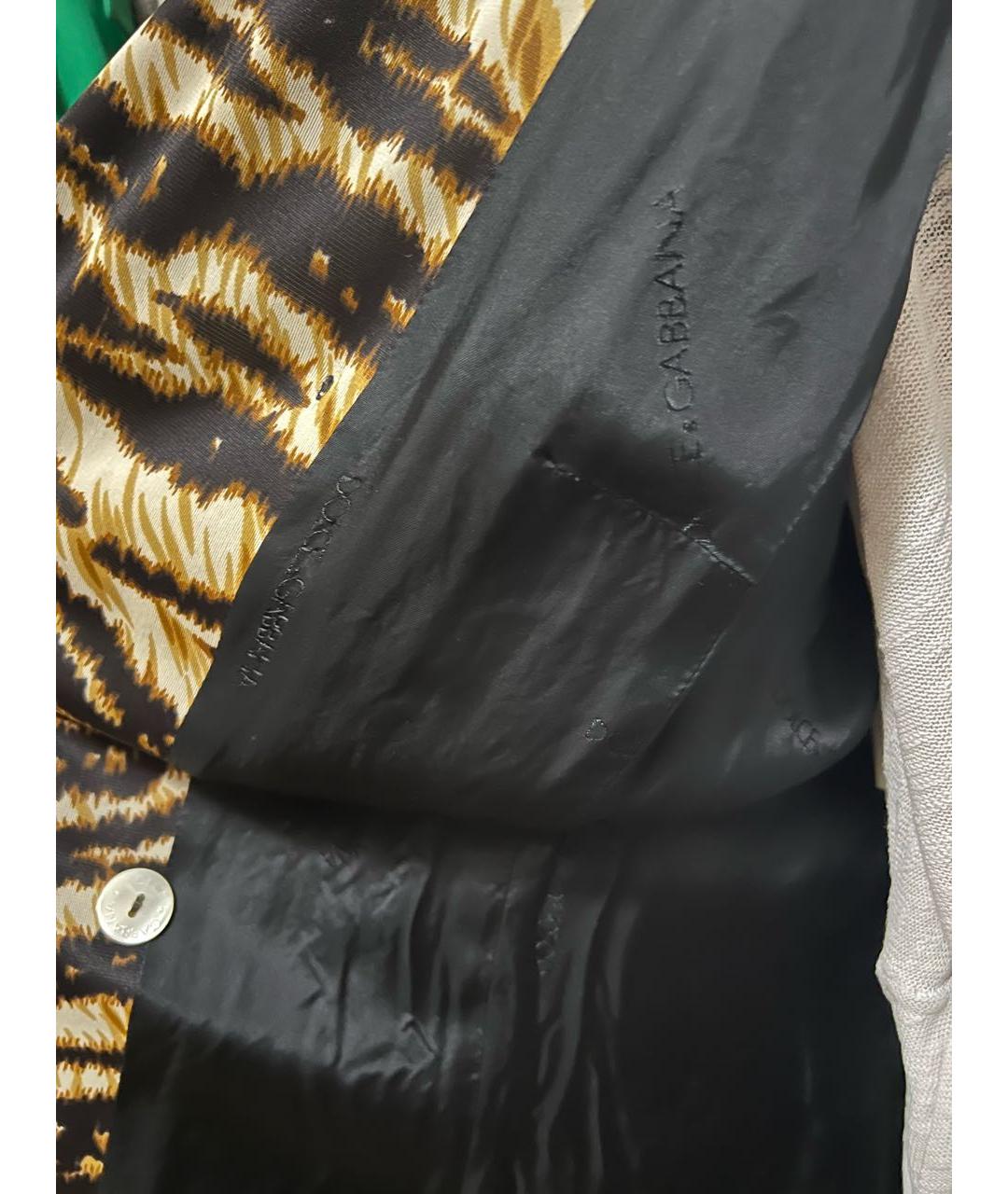 DOLCE&GABBANA Оранжевый полиэстеровый тренч/плащ, фото 7