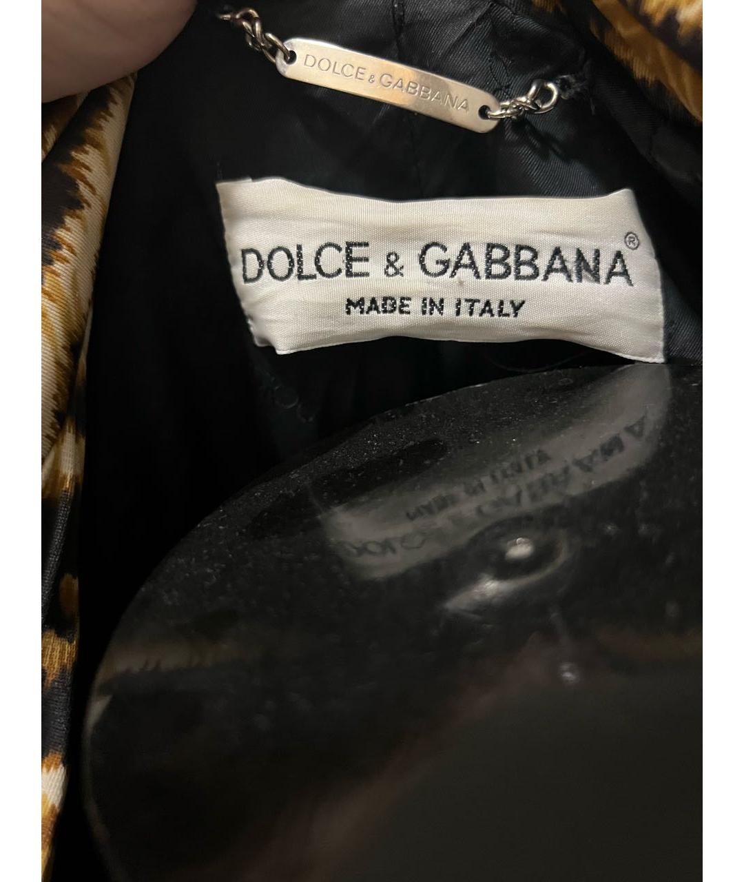 DOLCE&GABBANA Оранжевый полиэстеровый тренч/плащ, фото 3