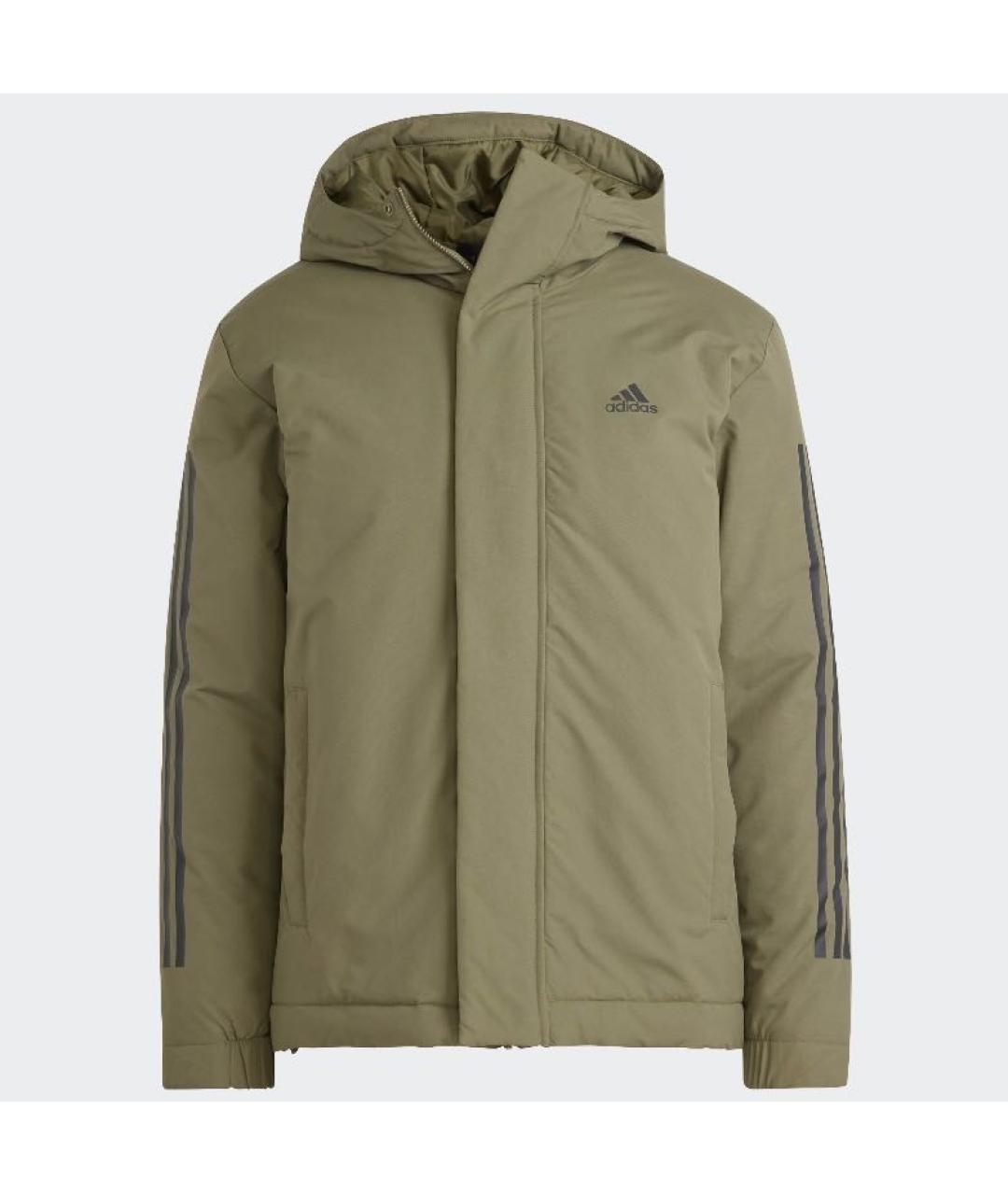 ADIDAS Хаки полиамидовая куртка, фото 6