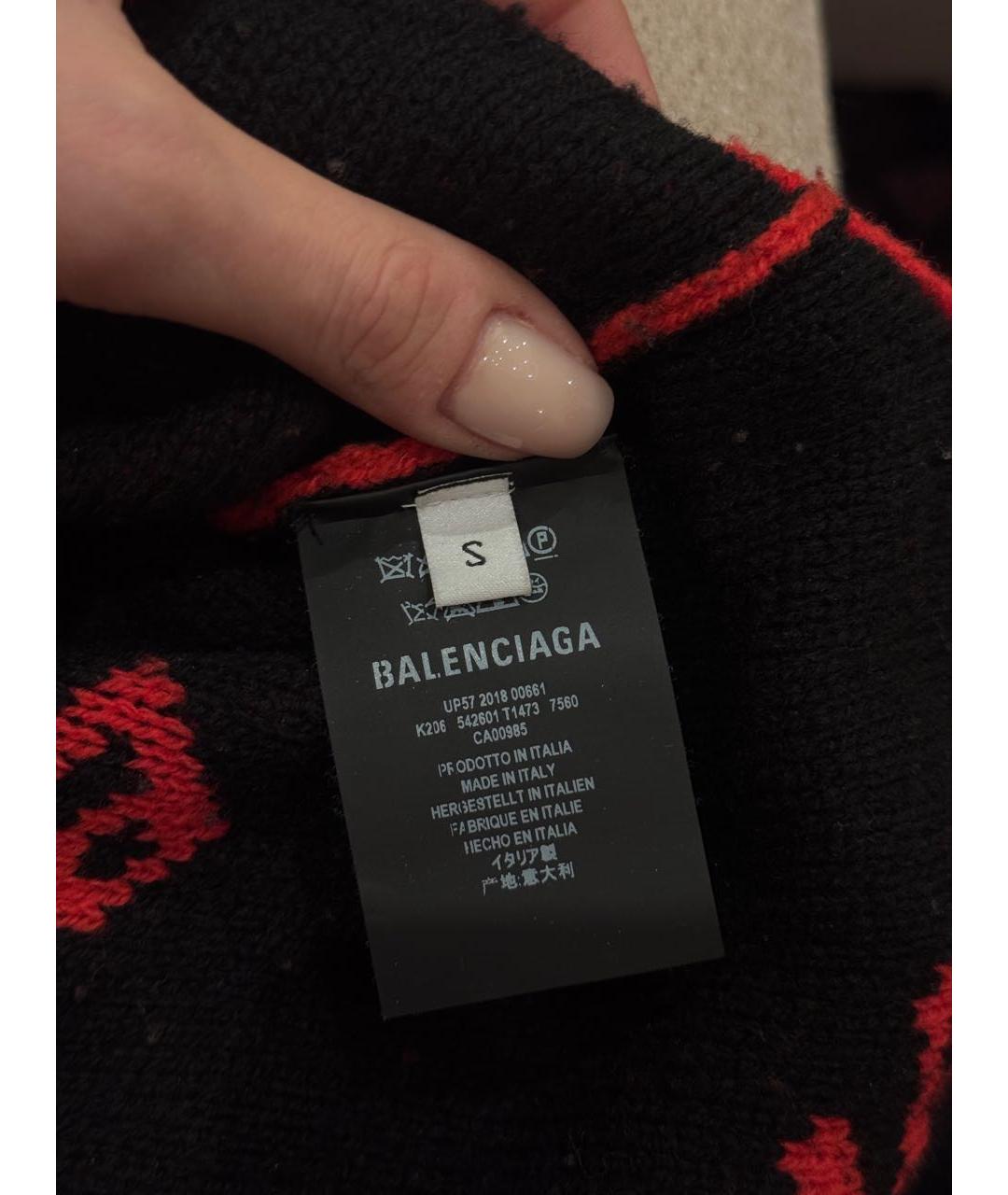 BALENCIAGA Красный шерстяной джемпер / свитер, фото 2