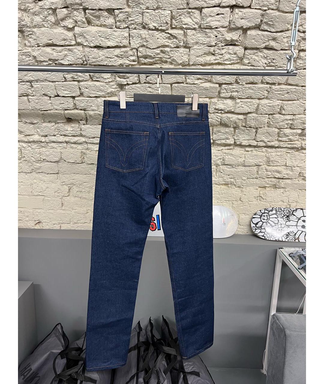 Ami Paris Синие хлопковые джинсы скинни, фото 2