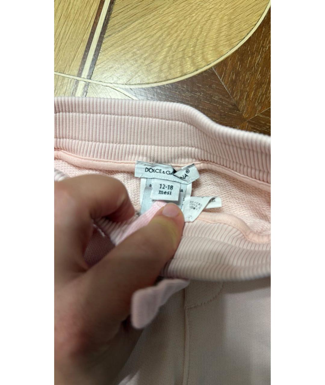 DOLCE & GABBANA KIDS Розовый комплект, фото 7