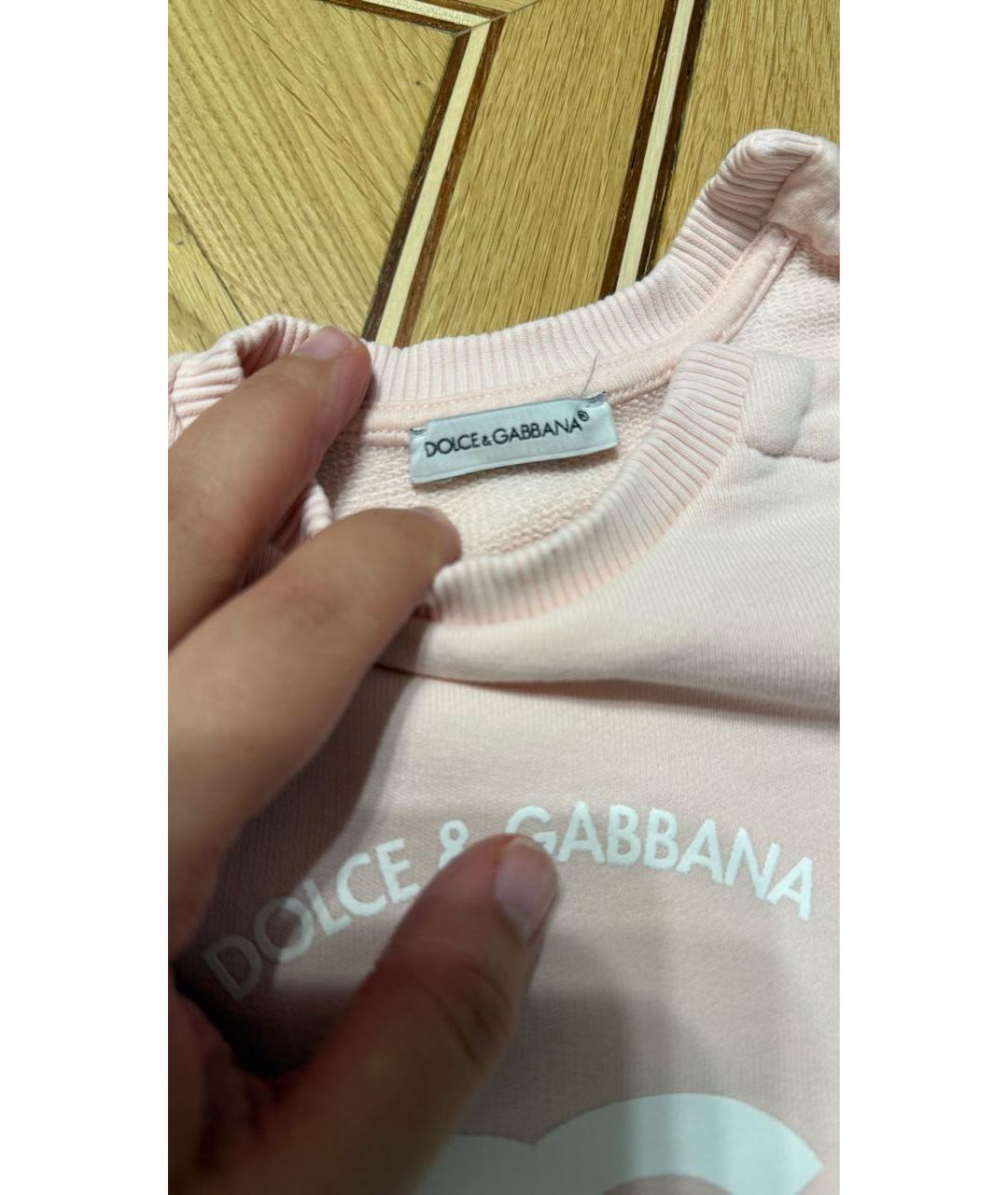 DOLCE & GABBANA KIDS Розовый комплект, фото 5