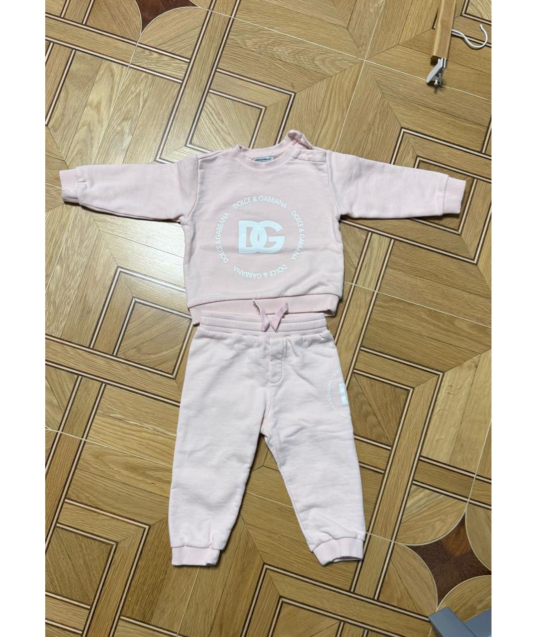 DOLCE & GABBANA KIDS Розовый комплект, фото 8