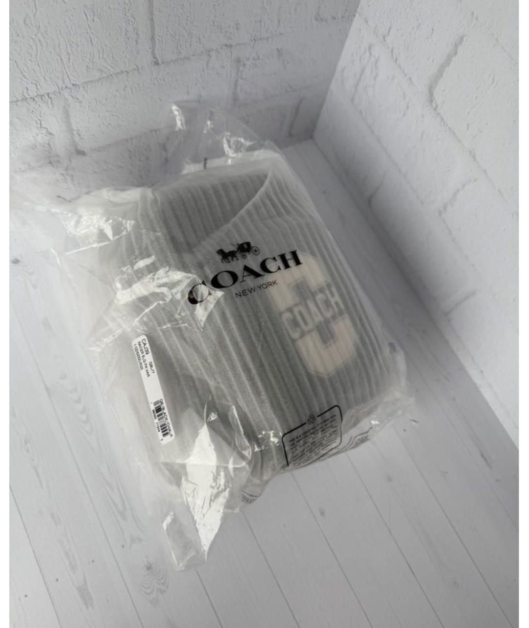 COACH Черный кожаный рюкзак, фото 5