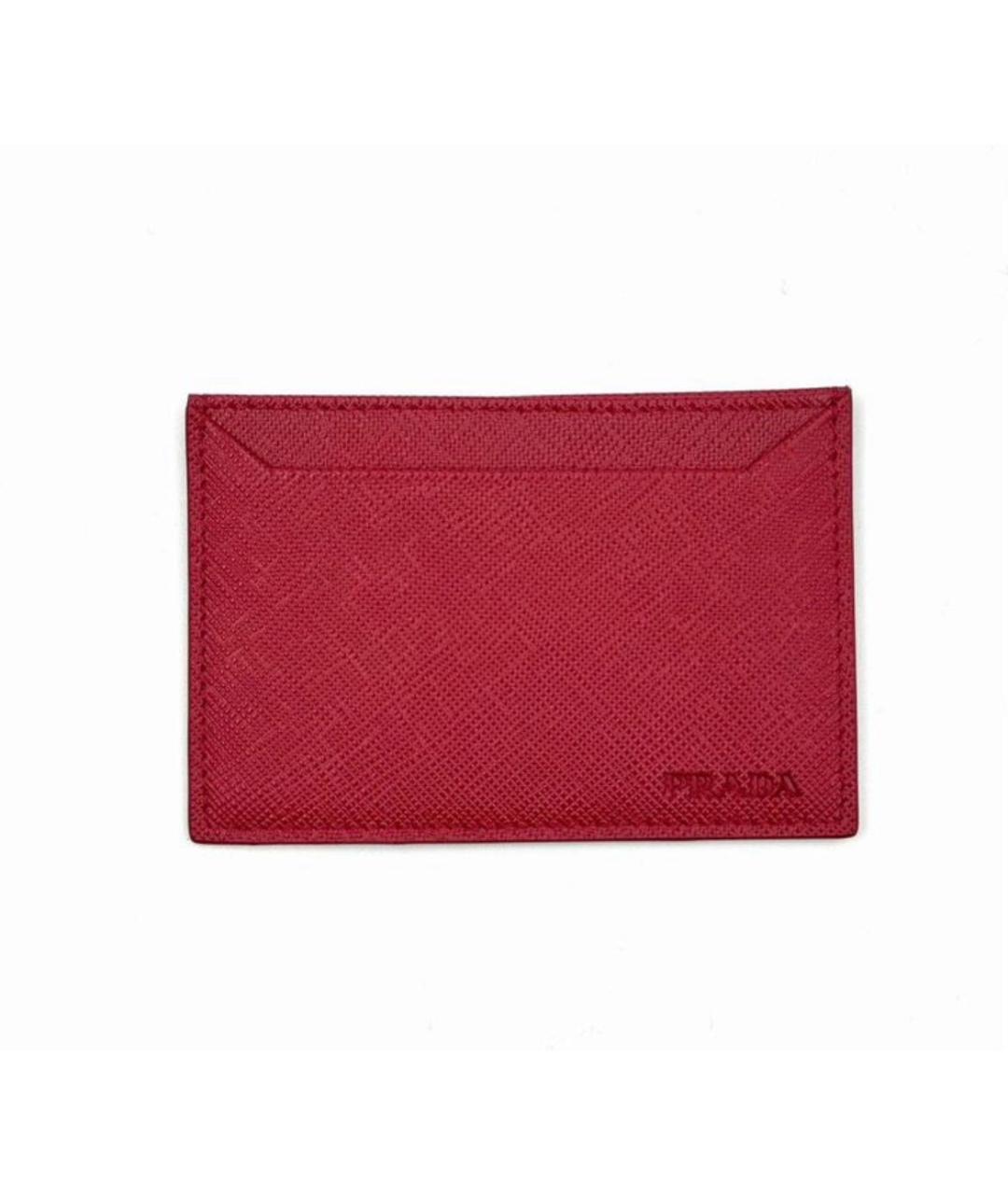 PRADA Красный кожаный кардхолдер, фото 4